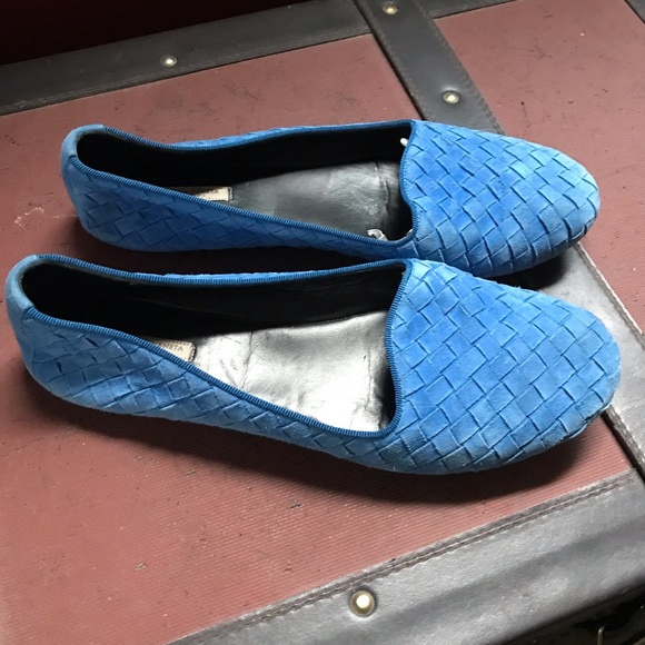 🐬 Bottega Veneta Intrecciato Weave leather suede loafers - Picture 8 of 10